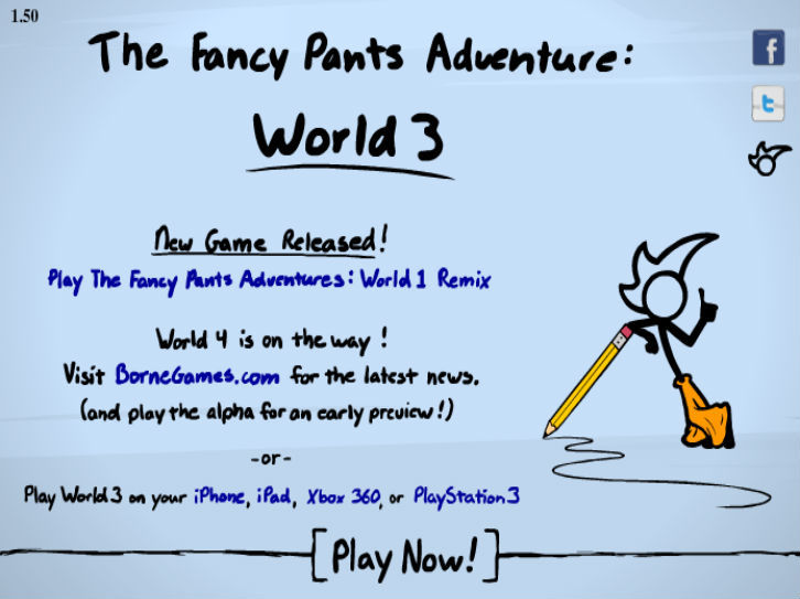 Fancy Pants Adventures World 1 Remix  Walkthrough Tips Review