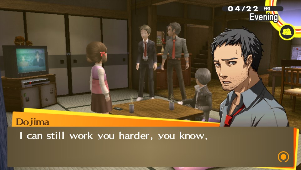 Queue the funky porno music. Adachi's in for some trouble.