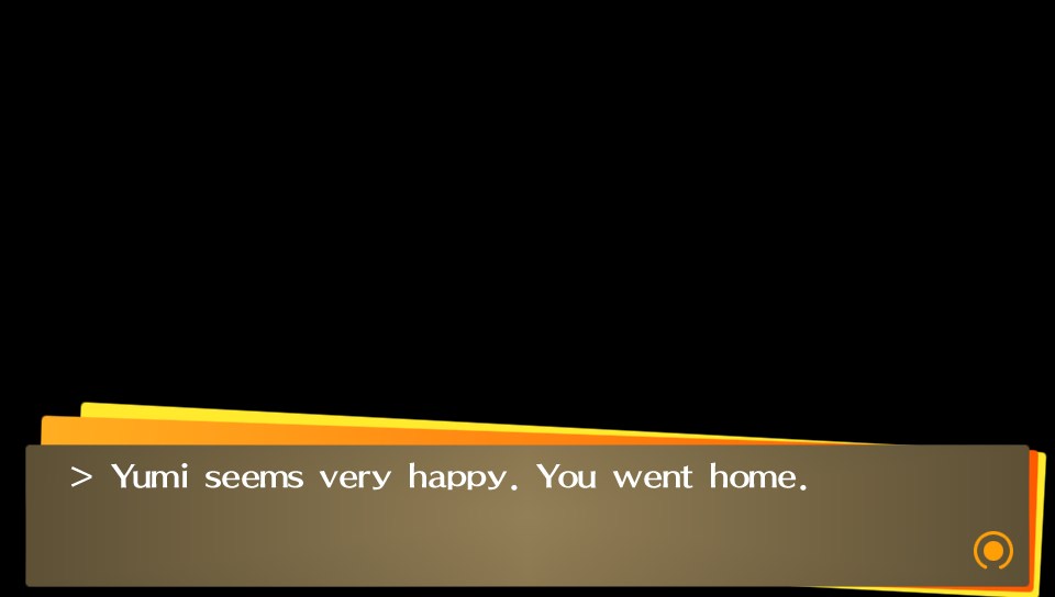 Make 'em happy and go home. That's Persona 4 for ya.