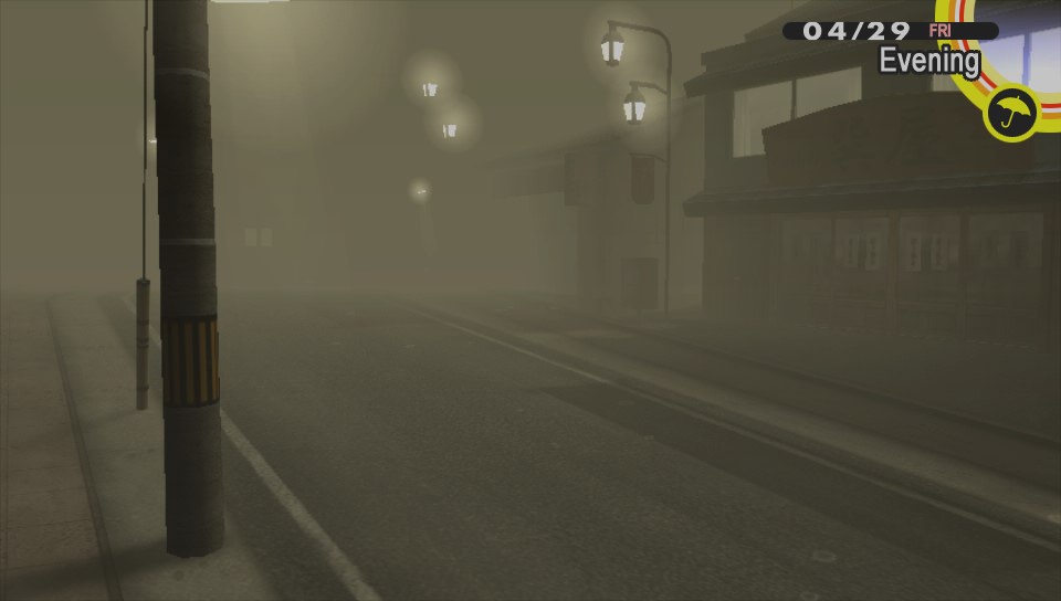 Oh, I didn't know Silent Hill was in this game. No wonder Dojima doesn't want you wandering around at night.