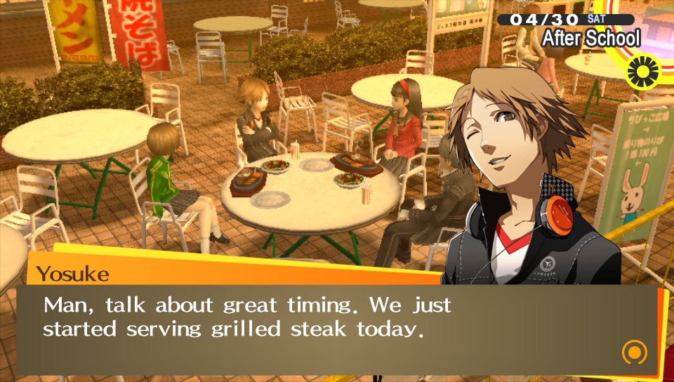 No doubt about it, Yosuke's the man with the plan. In terms of providing for the family, he's actually the Mitsuru of the team.