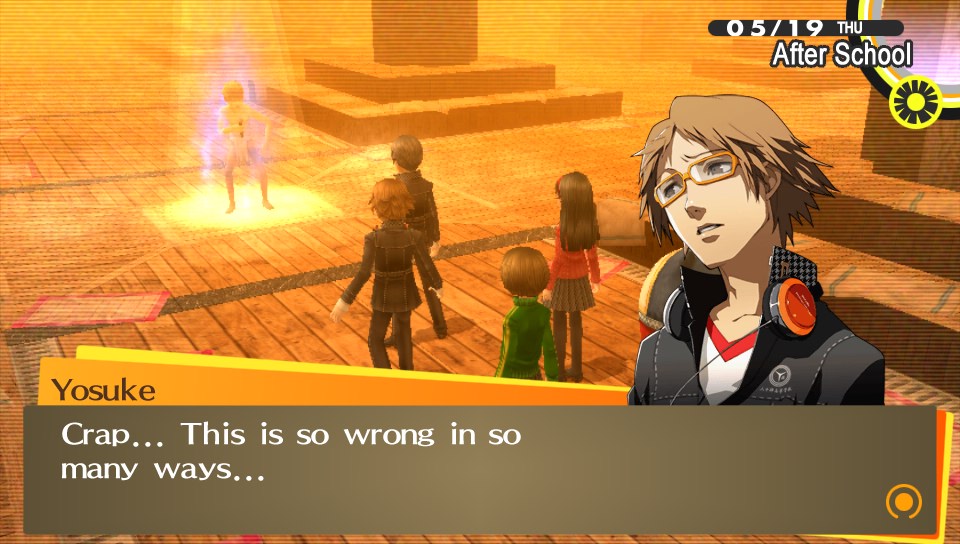 Yosuke's done. That's about enough dungeoneering for him for one day.