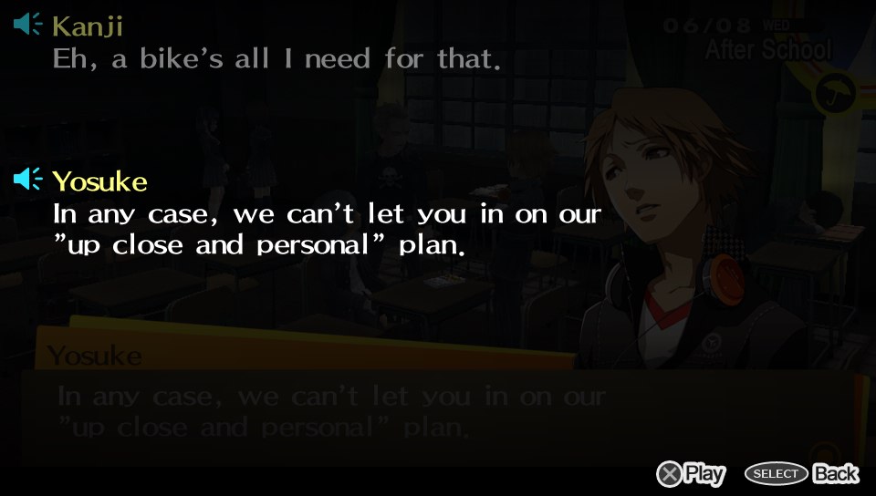 Somehow Yosuke sounds homophobic and homosexual at the same time.
