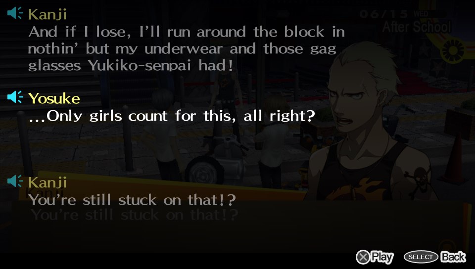 Kanji just wants an excuse to run around in his underwear.