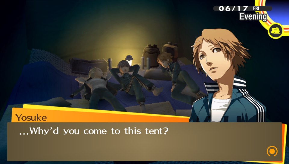 Why'd YOU come to this tent, Brosuke?!