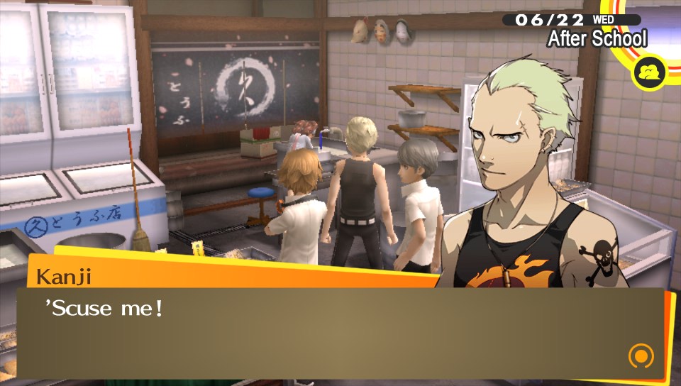 Kanji's a really polite guy, considering how big and loud he is.