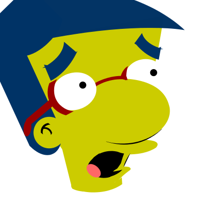 I've seen all the Homers and the Barts.. so heres MY Milhouse =D