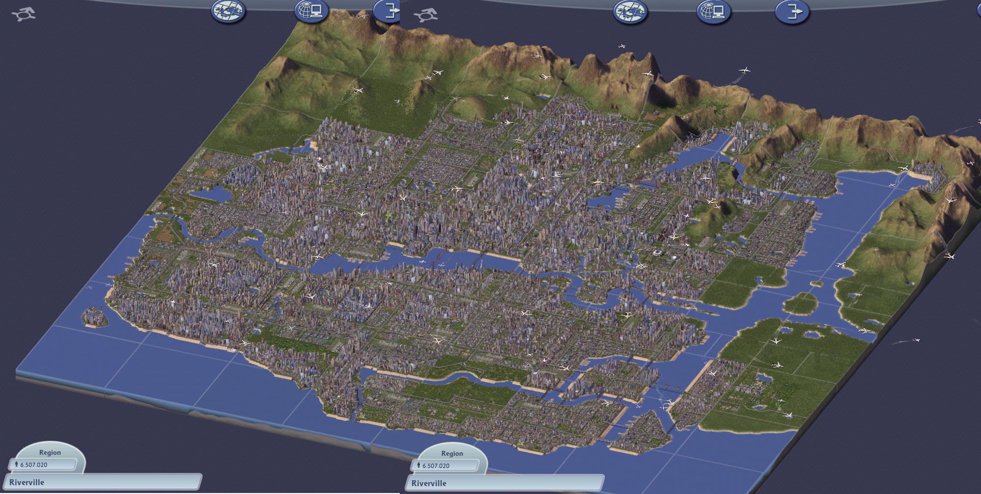 The above photo is a region from SimCity 4. From an aesthetic viewpoint, th...