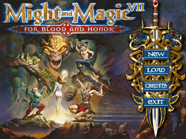Welcome to Might and Magic VII! Nothing like some bitchin' Boris Vallejo artwork to make you feel at home at quasi-medieval fantasy land. Like a certain Asian superpower, that shirtless dude clearly don't care.