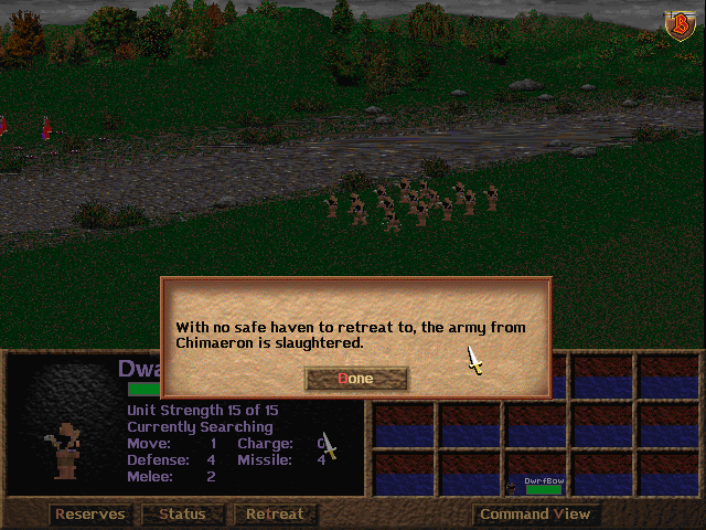 This is a thing, where if you force an army to retreat and there's nowhere for them to go, they vanish forever. This includes enemy regents, like the Chimera just now.