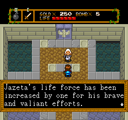Oh, I also get a health boost too. No heart pieces or anything, I just get extra health as a reward for being brave or something. At the risk of sounding not-so-brave, is there a reason I can't get all these health upgrades at once?