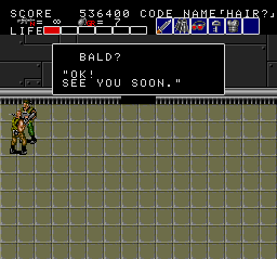 Bald? is incredibly chipper for someone who has been brainwashed for hours and then almost knifed to death. But that's why this game is so great; nothing gets these guys down.