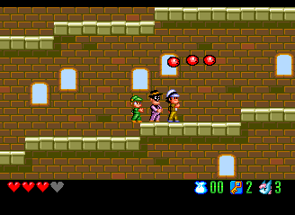 Tanba's as slow as Thief 1, but throws these red balls out in an arc that makes it much easier to find hidden pots. 