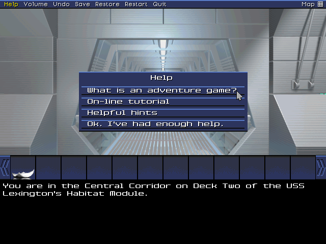 There's also a Help option for those who only bought this game because they heard Michael Dorn was in it. It's been built to be far more forgiving to newcomers as a result, up to and including letting the computer play the game for you.