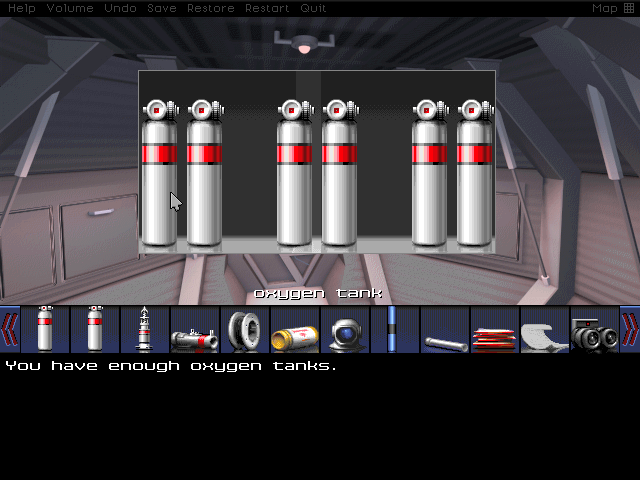 Also we get all the oxygen we could ever want. Hooray! I get them attached to my EVA suit and cutting torch pronto.
