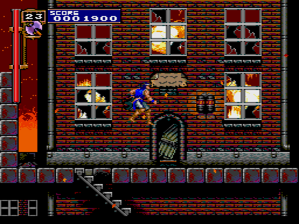 It's not quite obvious until this point but this is actually one of the towns from Castlevania II (& III), albeit in somewhat poorer shape. I wonder how all those colored crystals and laurels are helping them now?