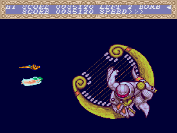 The way this guy plays the harp with his stubby little arms is disquieting. This whole game is disquieting.