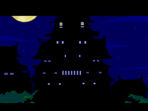 Wouldn't be a ninja game without a big, scary Japanese castle to invade.