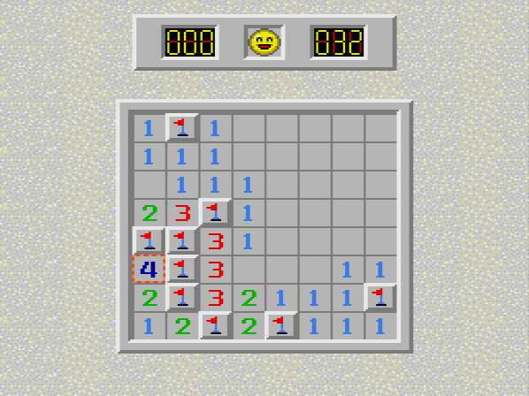 I dunno if you know the rules to Minesweeper, but in order to win you have to mark the... oh, you already knew? Cool.