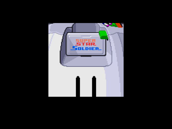 As a final cute detail, the big PC Engine is given a HuCard of Super Star Soldier. Maybe it's a tactical suite for the battles to come?