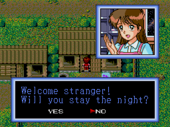 Stranger? Don't I live here? I think from the passive aggression that there's some history here. (No, it's just the game being dumb, but I like to inject a little drama where apropos.)