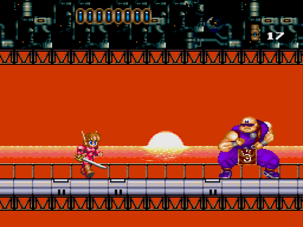 One of the purple dudes from the intro doesn't seem too happy that I broke everything. In my defense, a lot of it was in my way and I can't jump too high.