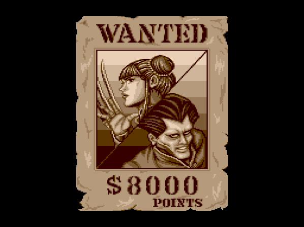 Sure, let's borrow from Sunset Riders too. Why not. 8000 Points can pay for a lot of Chinese take-out, and all I gotta do is take out some Chinese punks. (Apologies to the Chinese. On behalf of the game, I mean.)