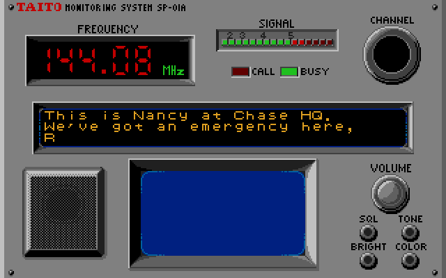 Nancy only says the recurring first line with these radio transmissions. The rest is silence.