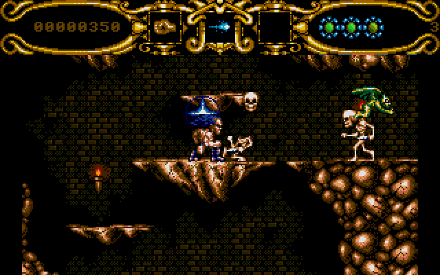 I really like the way the skulls fly off whenever you defeat a skeleton. They look sort of incredulously at you. Hey: don't start nothin', won't be nothin'.