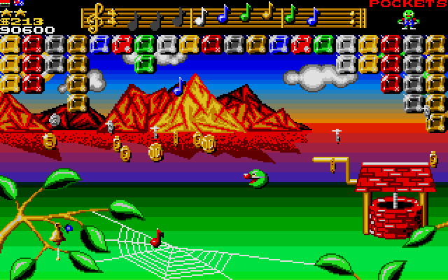 Instead, the goal here is to complete the song at the top of the screen by scoring combos and collecting the paint bubbles that appear. Not only does this generate a lot of cash (the manual refers to it as a golden shower, because of course it does), but it also unlocks...