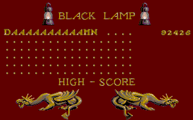 One thing I love about computer games: way more characters to input for the high score screen.