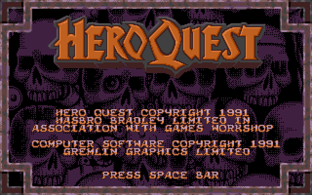 Welcome to HeroQuest! Hope you like skulls!