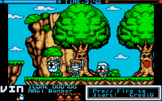 Here among the Wassup Trees, we start our adventure. Chopping down enemies provides coins, as per Wonder Boy in Monster Land tradition, and while we don't get damaged every few seconds from a strict timer, the timer we do have isn't exactly conducive towards farming for cash for extended spells. Best to keep going.