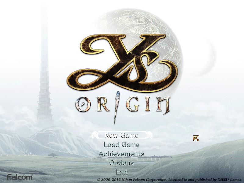 Welcome to Ys Origin! Did it always have achievements? Who can say. All I know is that I'm probably not going to play the game on Nightmare difficulty any time soon.