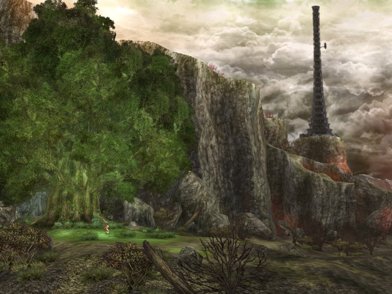 ...Ys Origin is set entirely within that tower over there, just like Ys 2. It's tall enough to carry the whole game, trust me. (Also how great does this shot look? It's all in-game renders too.)