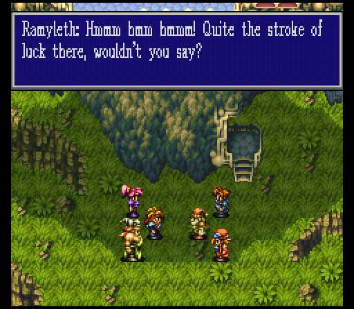 Ramyleth is inside! He briefly joined Lockedwn and Friend after disappearing on us early on. He's as eager as we are to get back to Len and the Danan Castle that was our first destination in the Sky Islands and give Surt a piece of our mind.