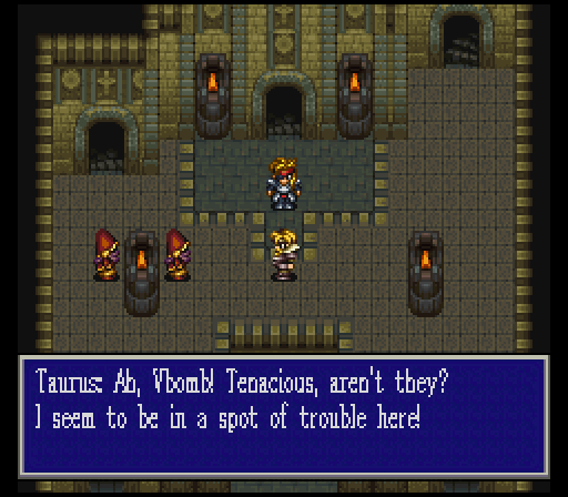 We finally find our mentor Taurus. This has been a game-wide quest of Vbomb's, so he's stoked to meet up with his hero and fight some cultists side-by-side.