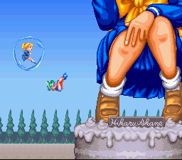 Oh, are you new to Parodius? This is normal. (Actually, this is the special Tokimeki Memorial stage.)