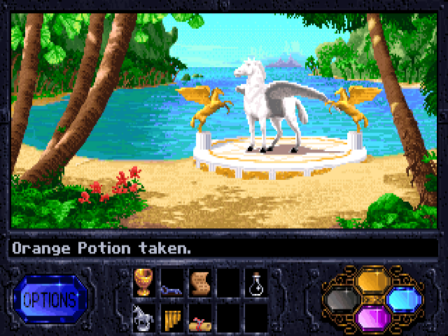 One of the potions just turns you into a pegasus. Right. A thousand-and-one uses for that one.