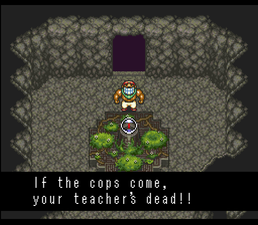 Oh, and he also takes our teacher with him for collateral. I'm starting to not like Mr. Blue here. Also it's kinda weird that cops and 17th century pirates co-exist? I realize this is a fantasy world where animals talk, but still...