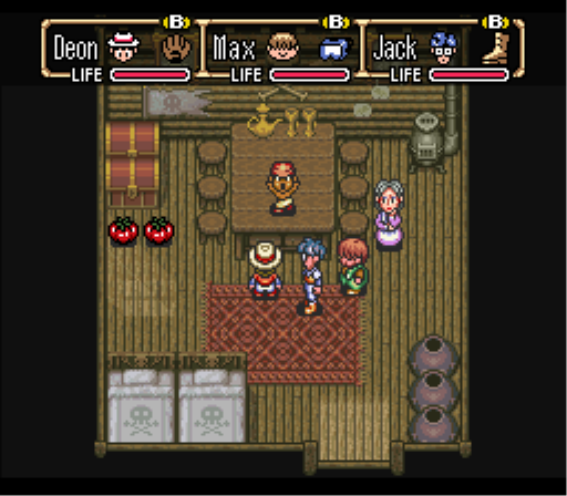 Once I'm done wasting time with mechanical horrors, I visit the homes of the past version of the town. Blue, turns out, was a dick (and fancy dancer) even as a kid.