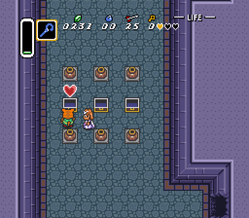 The last chest could've contained a dead family member and I'd still have been extremely happy with the contents of this room. But sure, I'll take an entire heart container too. The chances of finding the regular one in the Sanctuary are fairly slim.