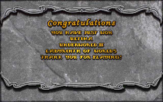I'd forgotten that many old CRPGs gave you these little certificates of completion after beating the game. Adorable!