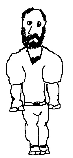 Vinny Swole-vella, with hooves because how does hands/feet.