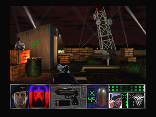 Shooting scene from 3DO Version.
