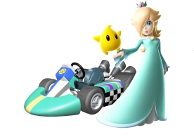 Rosalina as seen in Mario Kart Wii with a Luma by her side.