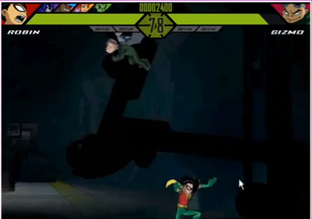 A bad screenshot, but here is Robin fighting Gizmo, who is mid-air and in Glider form.