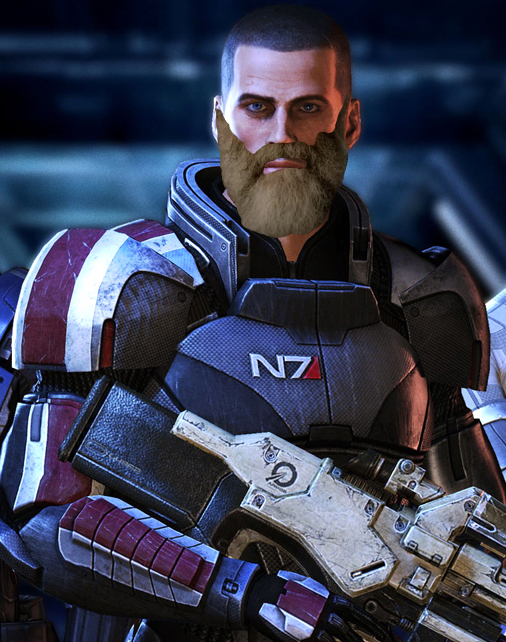 I'm Commander Shepard and this is the best beard on the internet