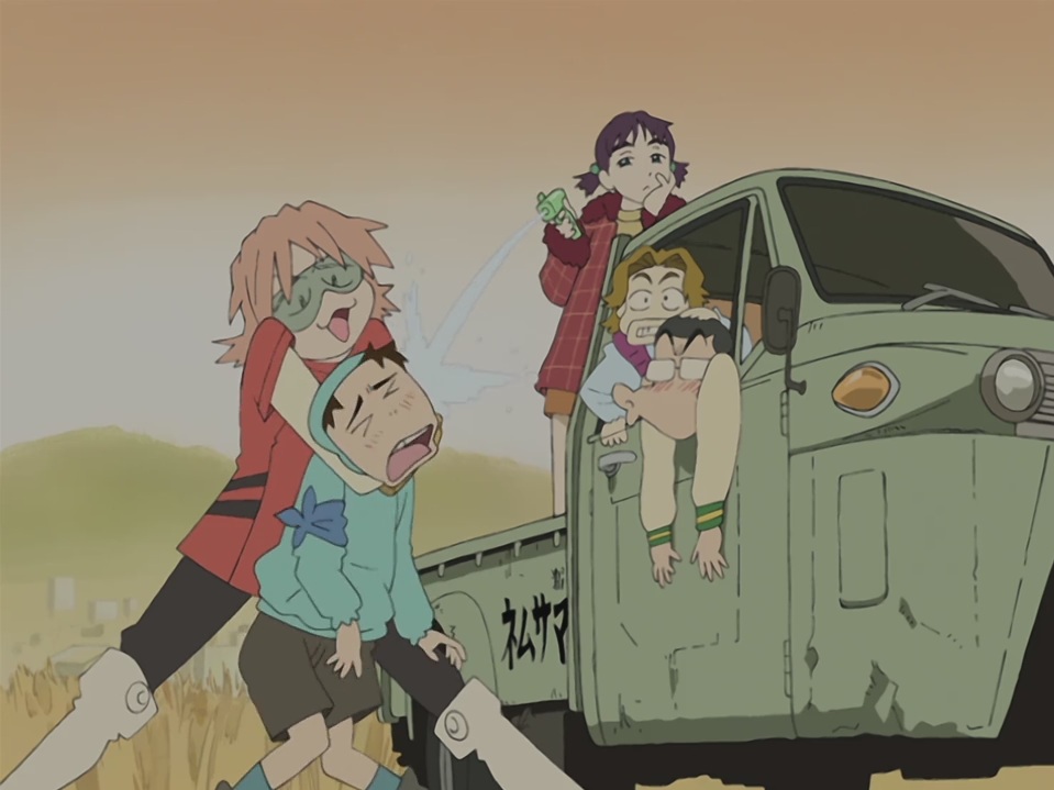 A little of what it feels like to watch FLCL (excepting human contact, of course).