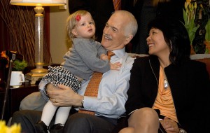   Layton with his wife and Granddaughter. 